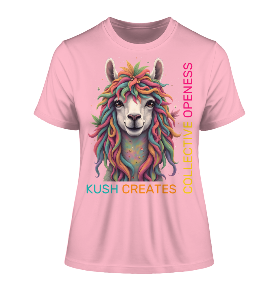 Llama - Kush #2 - Fitted Ladies Organic Shirt