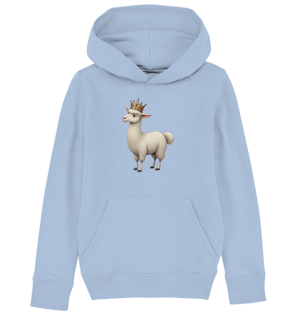 Llama Queen #2 - Kids Organic Hoodie