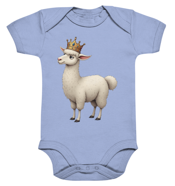 Llama Queen #2 - Organic Baby Bodysuit – Bild 2