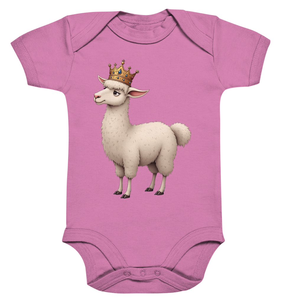 Llama Queen #2 - Organic Baby Bodysuit
