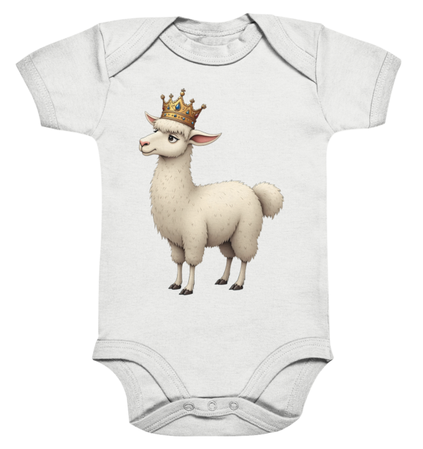 Llama Queen #2 - Organic Baby Bodysuit – Bild 4