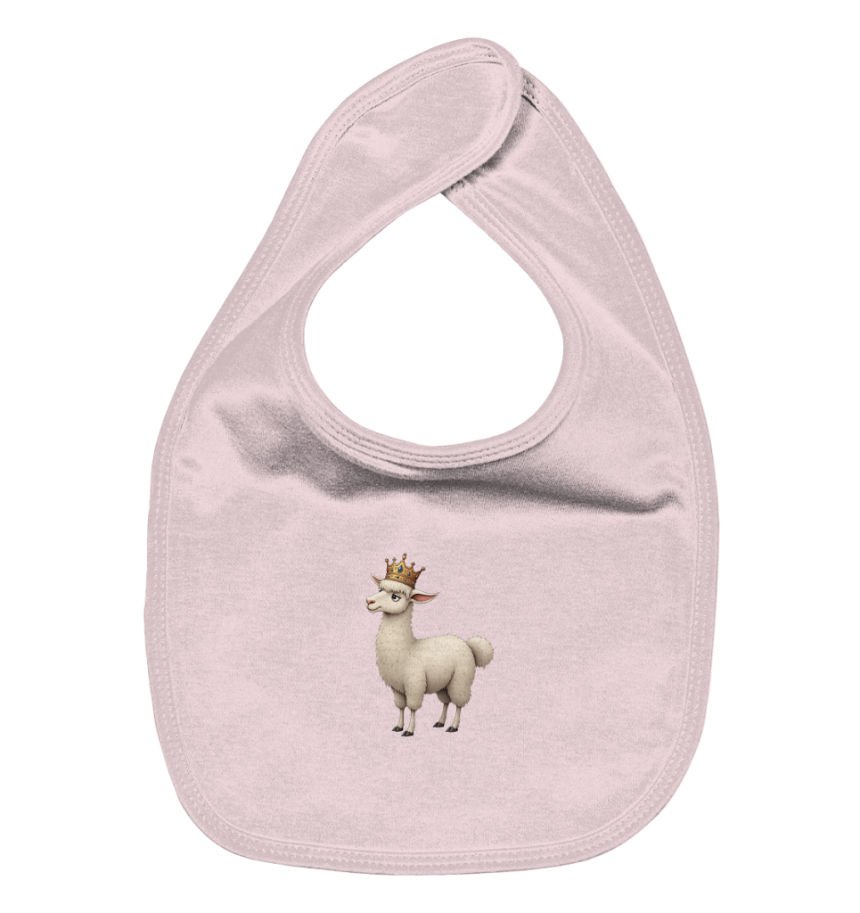 Llama Queen #2 - Organic Baby-Lätzchen