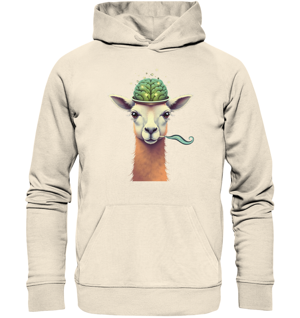 Llama - The Gentleman Scientist - Organic Hoodie