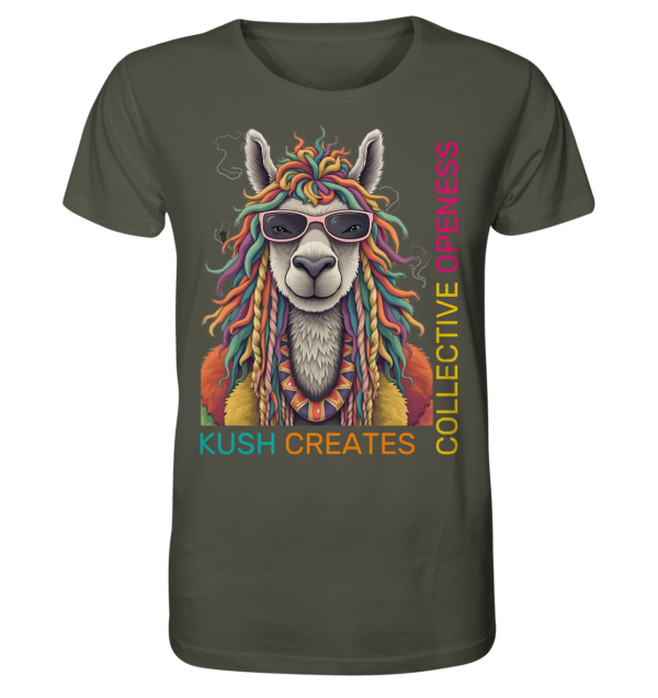 Llama - Kush ♂️ - Organic Shirt – Bild 2