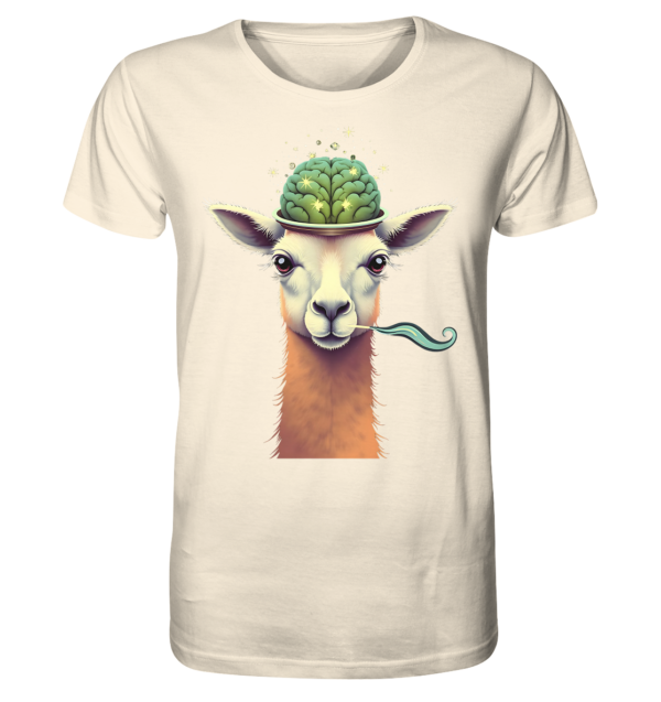 Llama - The Gentleman Scientist - Organic Shirt – Bild 4